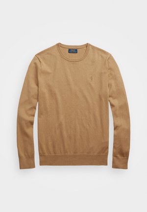 COTTON-CASHMERE CREWNECK SWEATER - Svetr - burlap tan