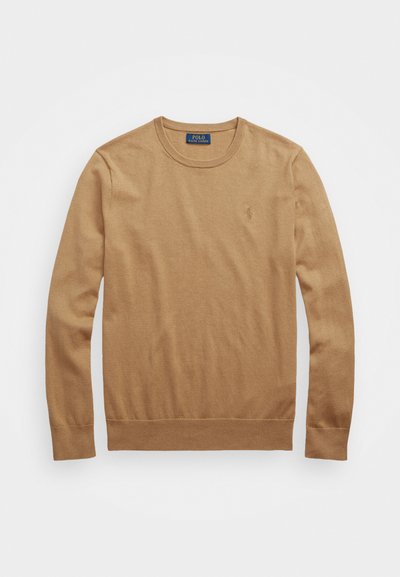 Polo Ralph Lauren COTTON-CASHMERE CREWNECK SWEATER - Jersey de punto - burlap tan