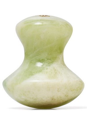 JADE MUSHROOM GUA SHA - Gesichtspflege Zubehör - zielony