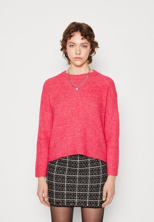 Vero Moda VMMILI O NECK - Džemperis - fuchsia purple melange