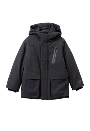 WITH QUILTED INTERIOR - Wintermantel - mélange grey