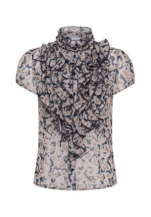 Saint Tropez, LILJASZ CRINKLE SS SHIRT - Chemisier - nightsky flower camouflage