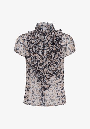 Saint Tropez, LILJASZ CRINKLE SS SHIRT - Chemisier - nightsky flower camouflage