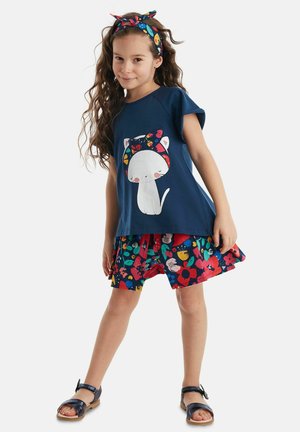 Denokids, SET CAT & FLOWERS - Camiseta estampada - mehrfarbig