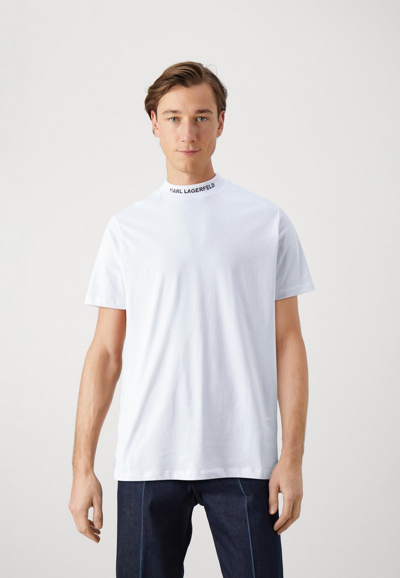 Tee-shirt Court Ajusté En Coton Blanc Basique | Tops | FR
