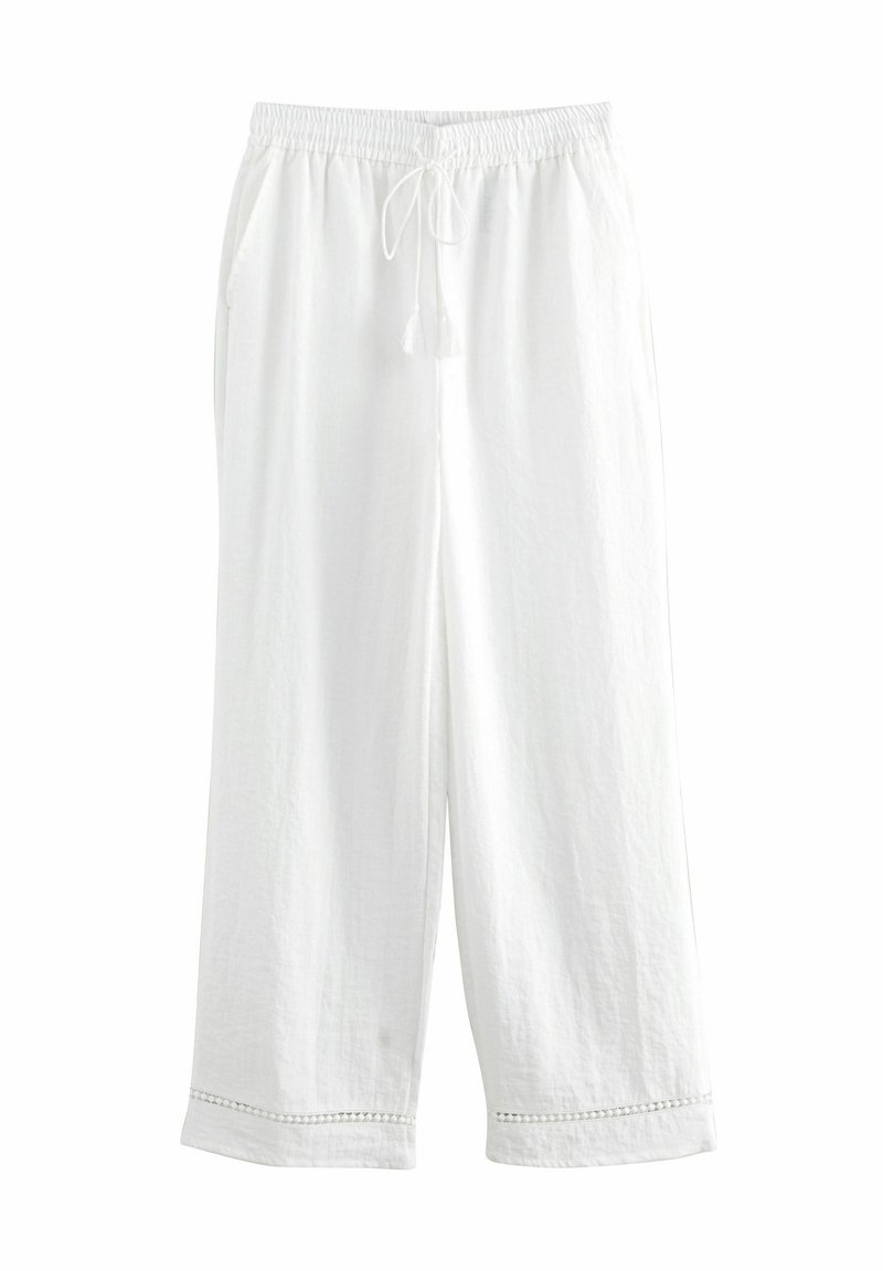 Next TALL - WIDE - Tygbyxor - white