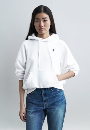 SHRUNKEN FIT - Φούτερ με κουκούλα - white