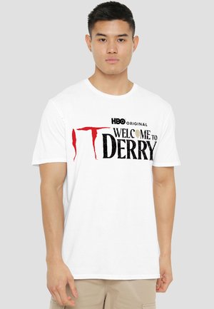 Cotton Soul, WELCOME TO DERRY LOGO - T-Shirt print - white