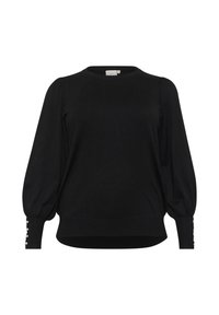 Kaffe Curve Striktrøje - mottled black