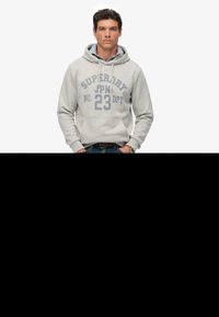 Superdry & Co ATHLETIC ESSENTIALS - Hoodie - cadet grey marl