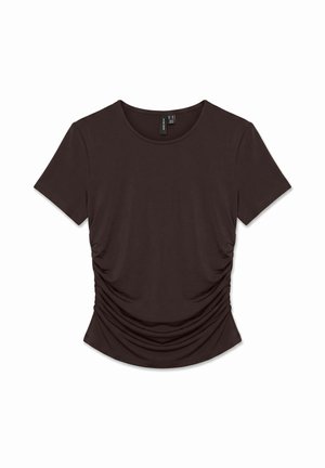 Vero Moda, TOP VMHANNA TOP - T-shirt basique - chocolate torte