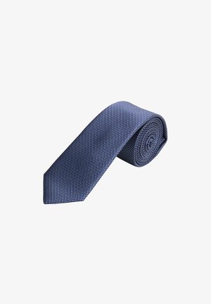 s.Oliver MIT MUSTERSTRUKTUR - Tie - navy
