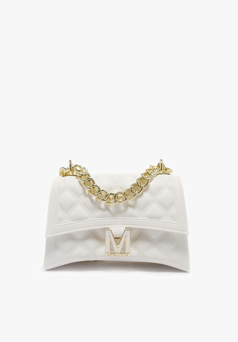 Marc Ellis Borsa a tracolla - white and gold