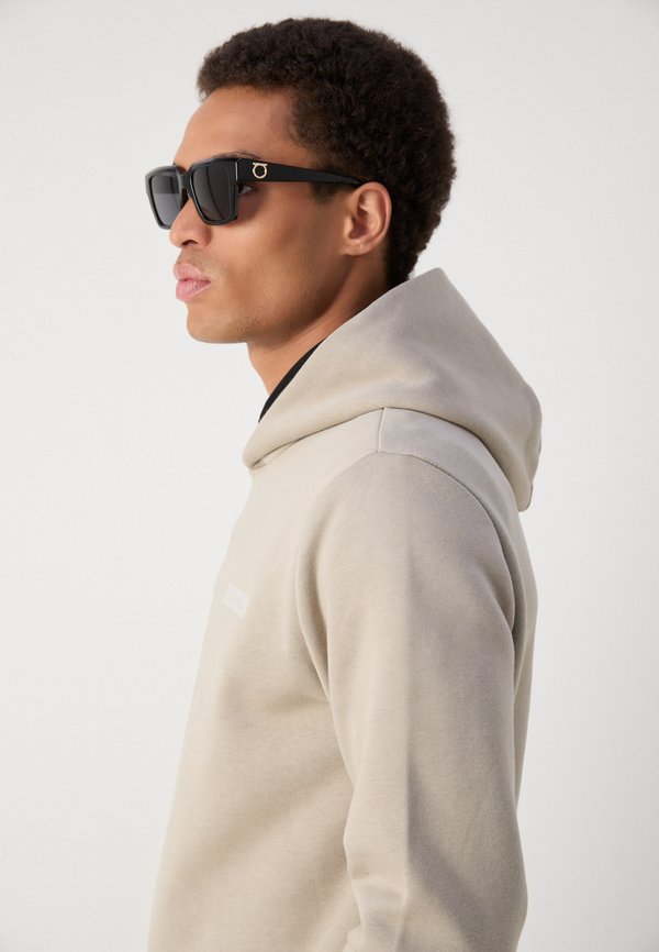 STACKED COLOR BLOCK BACK HOODIE - Hoodie - vintage khaki3