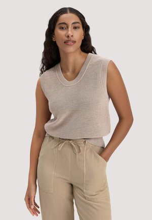 Strickpullover - taupe