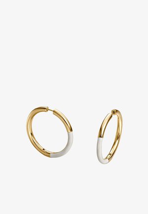 Aristocrazy, GRANDES BAÑADA CON ESMALTE - Pendientes - gold-coloured