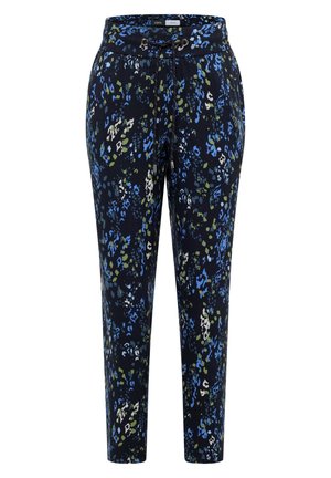 Cecil, MID-WAIST SLIM-LEG PANTS IN A LOOSE FIT - Pantalon classique - urban dark blue