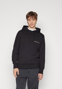 Calvin Klein Jeans INSTITUTIONAL HOODIE - Sweatshirt - black