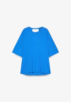 Fiorella Rubino, T-SHIRT CON CUT-OUT - Bluse - bluette