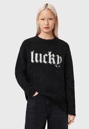 LUCKY - Pullover - black