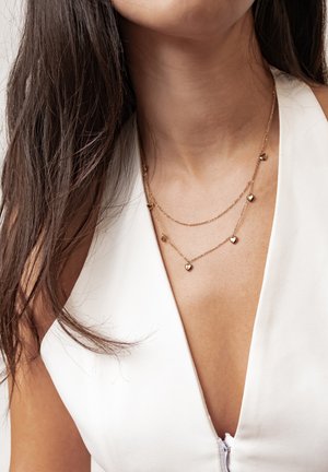 Hey Happiness, CHUNKY HEART LAYERED - Halskette - gold-coloured