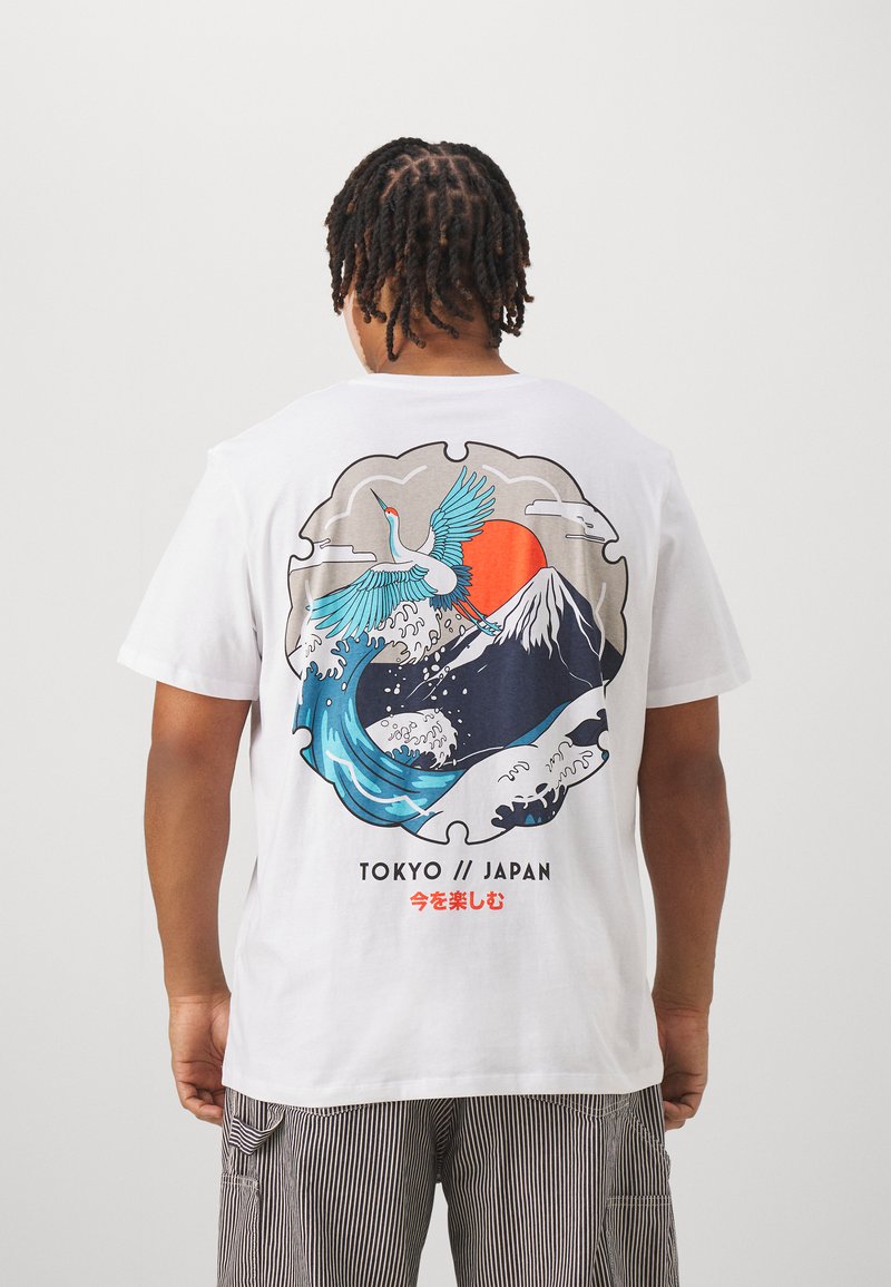 JACK & JONES Jcocharlie Branding Tee LS Crew Neck Camiseta, Shark