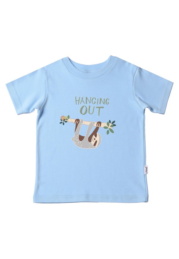 MIT FAULTIER - T-Shirt print - hellblau