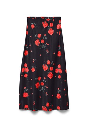 Vero Moda VMLIVIA LONG SKIRT - Maxirock - black