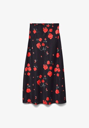 Vero Moda VMLIVIA LONG SKIRT - Maxirock - black