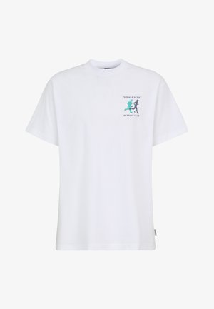 Iriedaily, IRIEDAILY T-SHIRT HIDE N SEEK - T-Shirt print - white