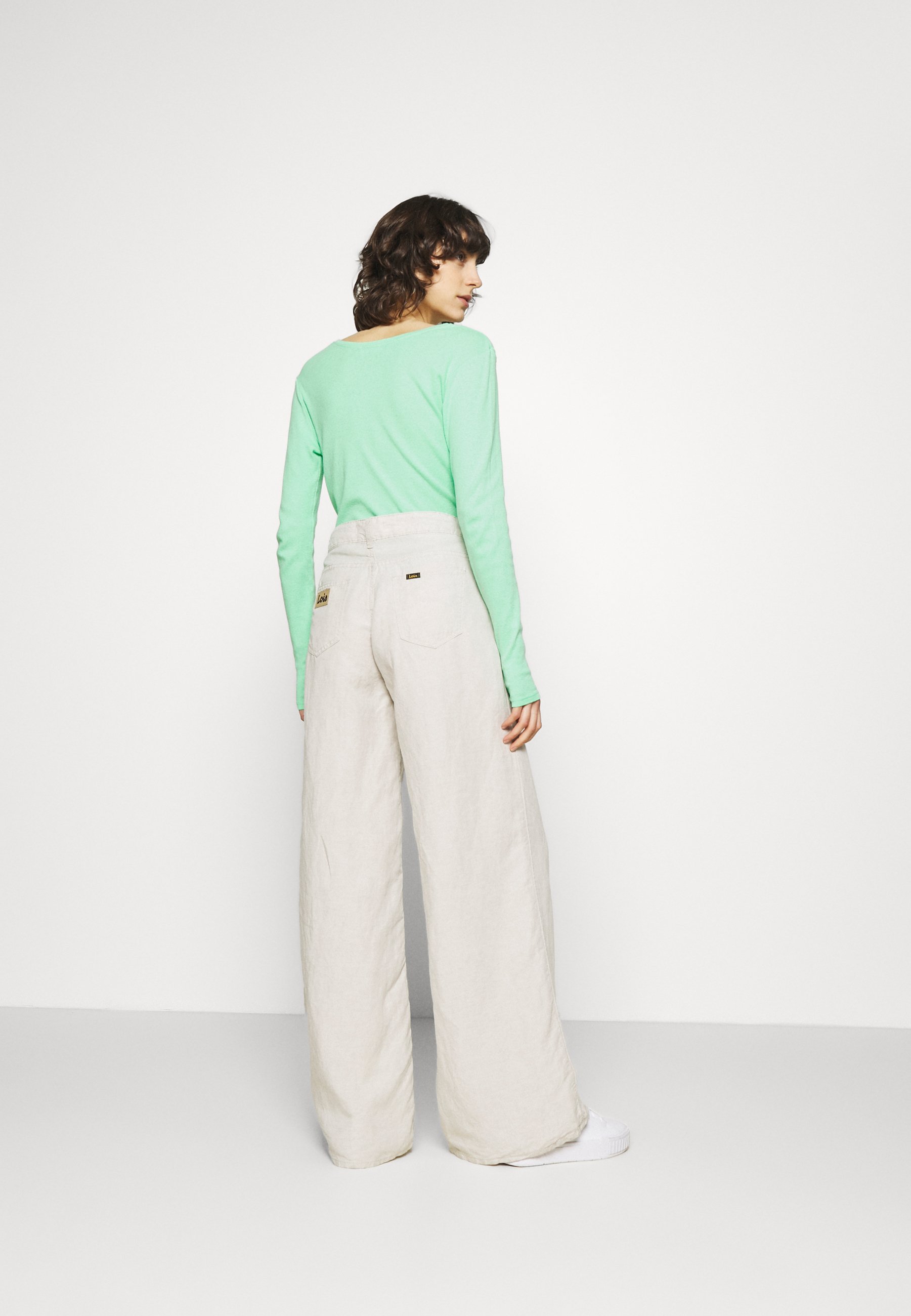 LOIS Jeans PALAZZO - Pantaloni - rinse/avorio - Zalando