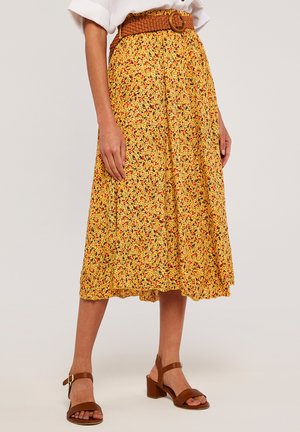 DITSY BELTED MIDI - Jupe trapèze - yellow