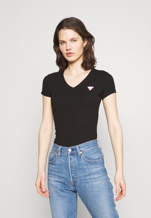 MINI TRIANGLE - Triko s potiskem - jet black