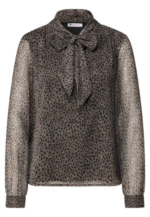 Street One, LANGARM CHIFFONBLUSE MIT SCHLEIFENDETAIL - Blouse - black