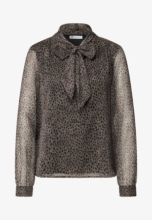 Street One, LANGARM CHIFFONBLUSE MIT SCHLEIFENDETAIL - Blouse - black