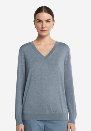 Striktrøje - denim blue blend