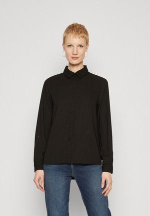 ONLY Tall ONLMULAN FOLD UP SHIRT - Button-down blouse - black