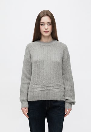 SCEVANY - Pullover - open grey