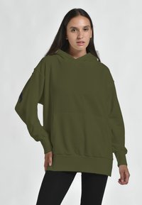 Deha RHYTHM MOVE HYPE - Felpa con cappuccio - verde oliva