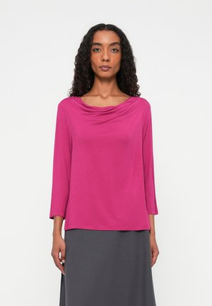 SLEEKY WATERFALL COLLAR - Langarmshirt - dark pink