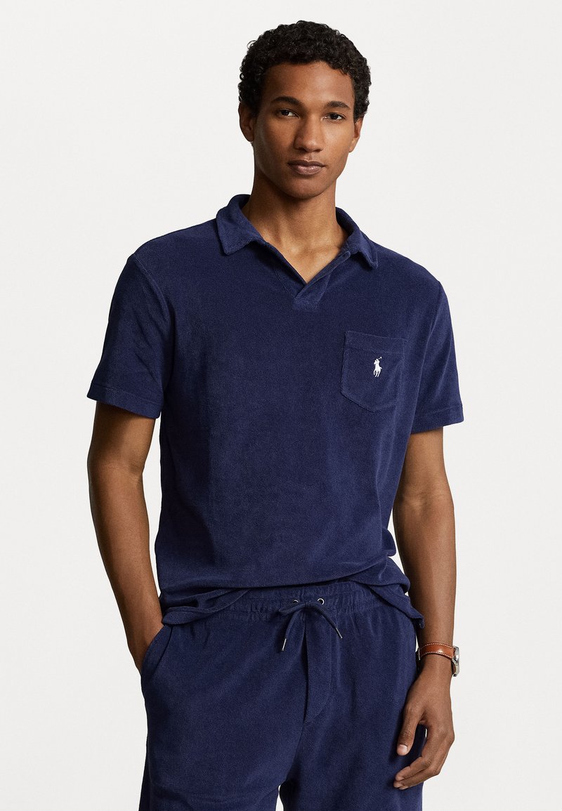 Polo Ralph Lauren - CUSTOM FIT TERRY POLO SHIRT - Poloskjorter - newport navy, Forstørre