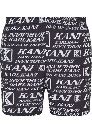 Karl Kani RETRO EMBRO  - Surfshorts - black white