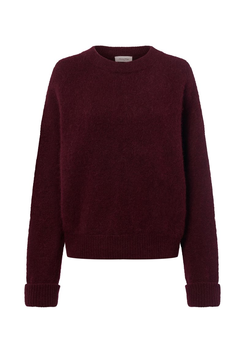 Pull Framboise American Vintage - Taille Unique Femme - 25% Laine Alpaga - Neuf Avec étiquettes