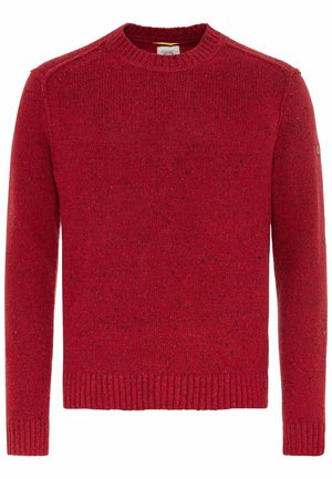 Strickpullover - amber red