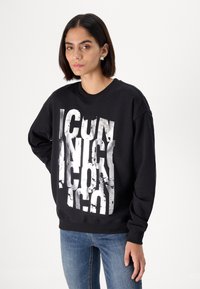 ONLY Tall ONLGWEN FOIL O-NECK - Φούτερ - black