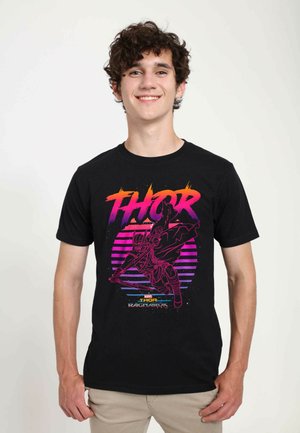 Marvel THOR RAGNAROK 80S THOR UNISEX - Print T-shirt - black