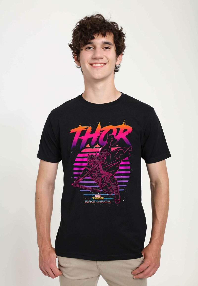 Marvel THOR RAGNAROK 80S THOR UNISEX - Triko s potiskem - black
