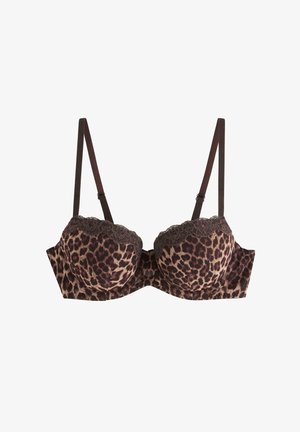 Lindex, LINDEX PUSH-UP BALCONETTE BRA LINDEX - Bøjle-bh - dark dusty brown