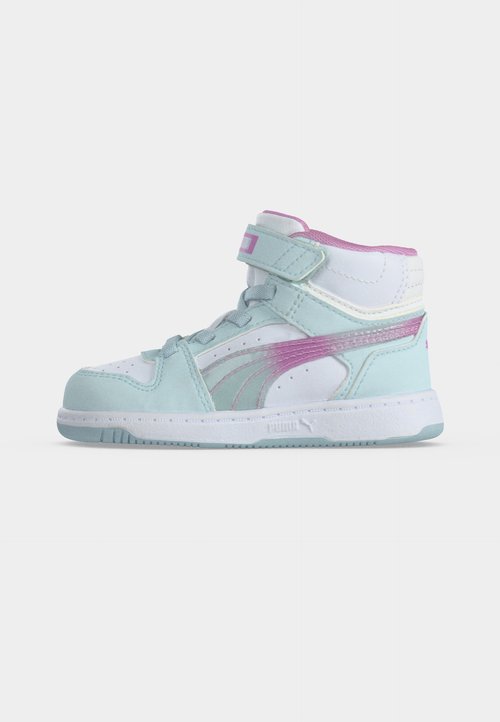 PUMA REBOUND SLAM MID FADED GLOW UNISEX - High-top trainers - aqua glow/mauve glow/white — photo 2