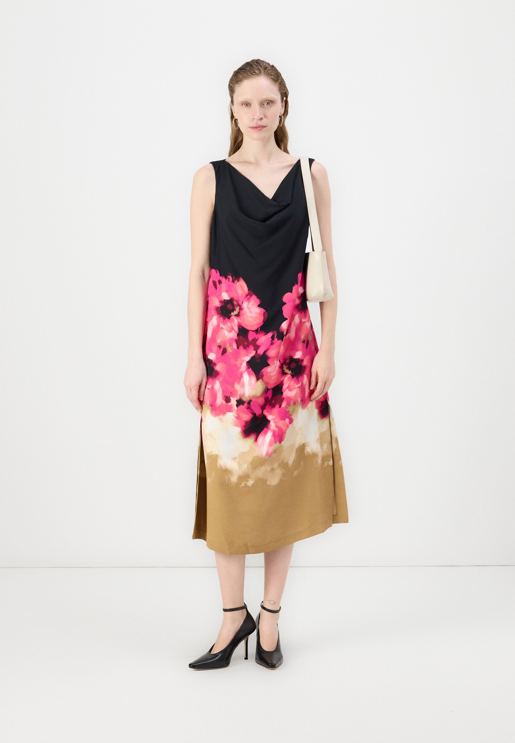 DKNY PLACED PRINT DRAPE FLARE MAXI - Cocktail dress / Party dress - multi  coloured/multi-coloured - Zalando.ie
